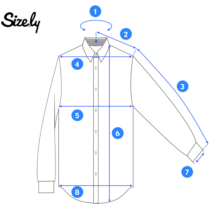 How to measure for men dress shirt