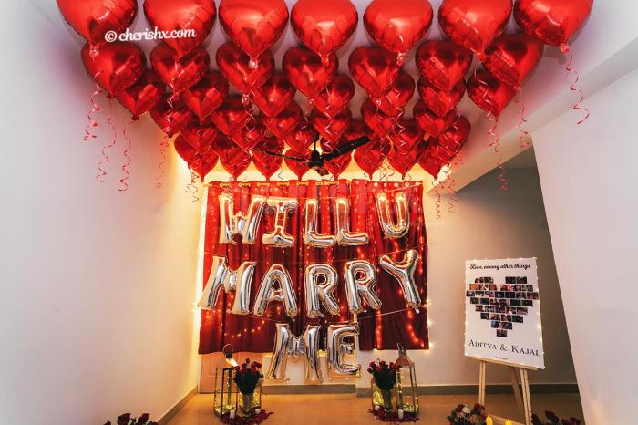 Will you marry me room decor