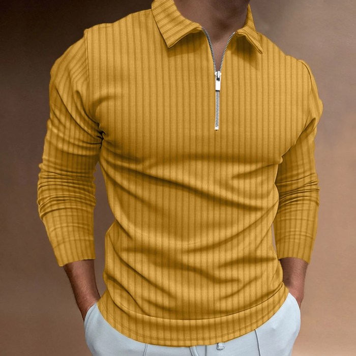 Gold mens dress shirt