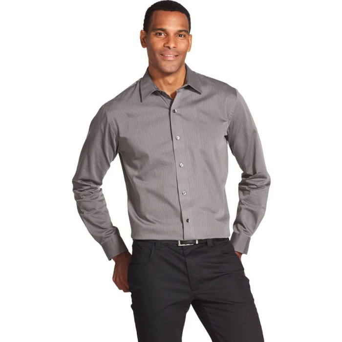 Long sleeve van heusen mens dress shirts