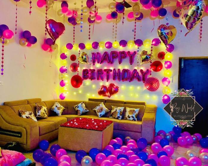 How to simple decorate room for birthday