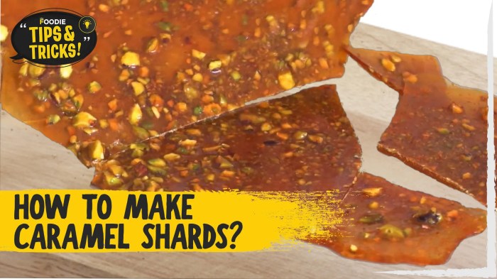 How to make caramel chards for decoration