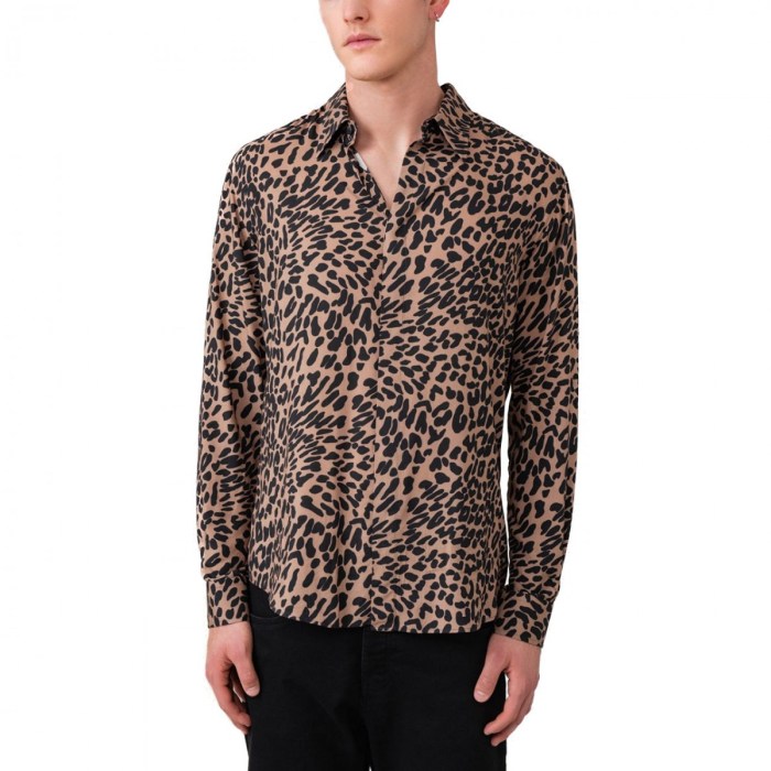 Mens animal print dress shirts