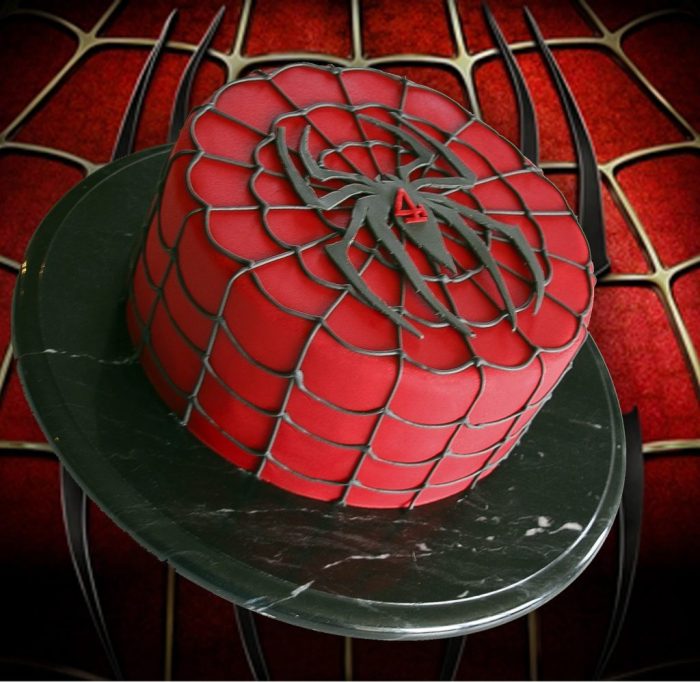 How to make a spider web cake decoration