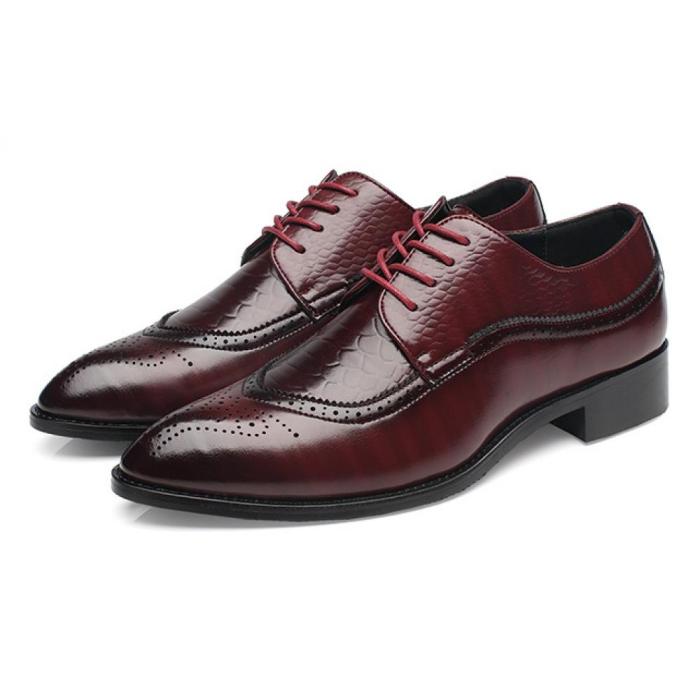 Mens burgundy oxford dress shoes