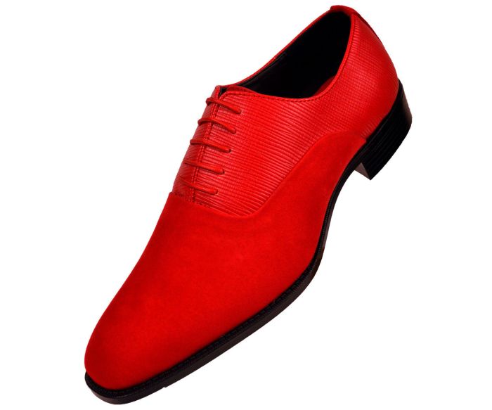 Red and gold dress shoes mens